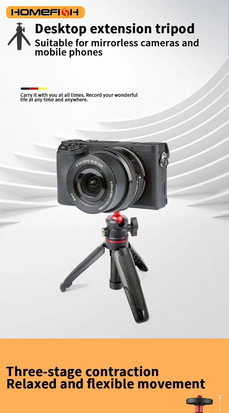 Portable Extendable Tripod & Selfie Stick for Smartphones and Cameras