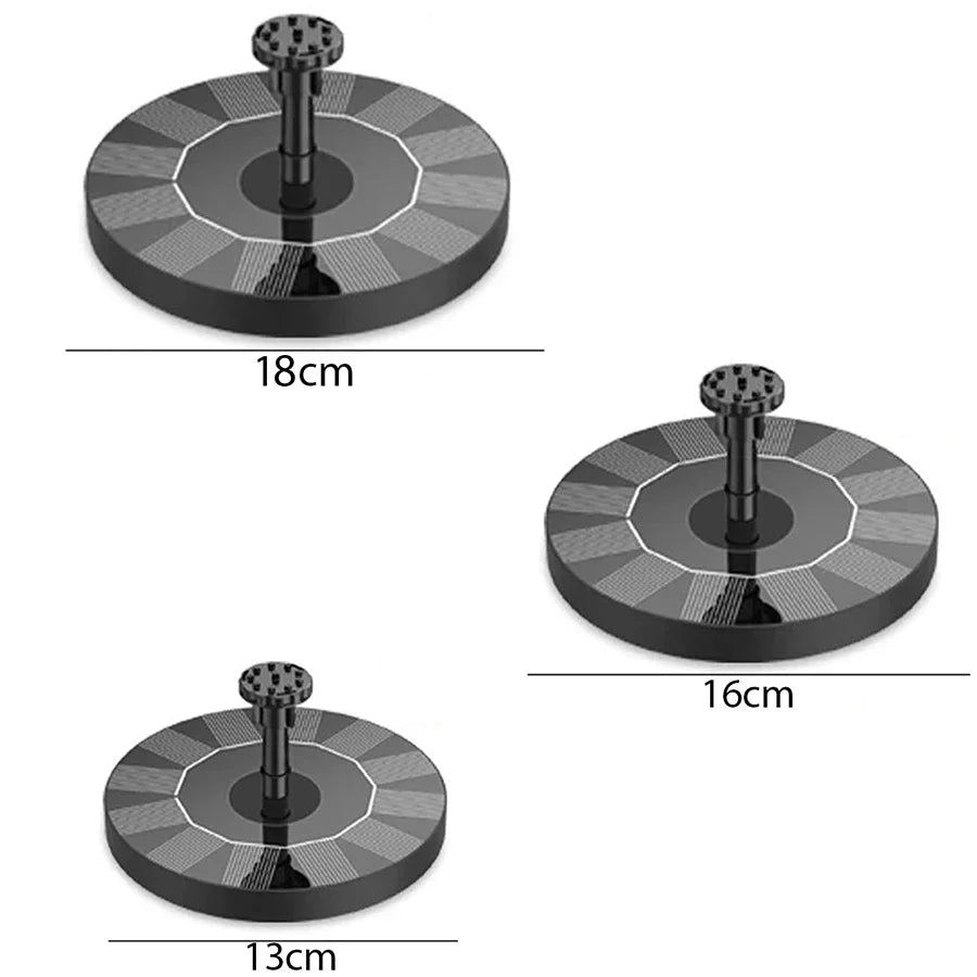 Solar Fountain Pump Floating Solar Panel Bird Baths Water Fountain  Outdoor Water Pool Pond Decor