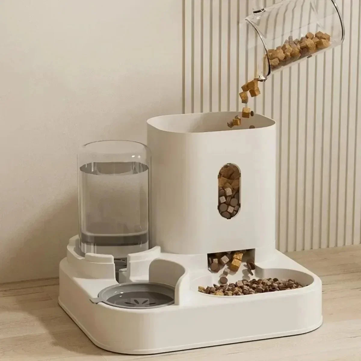 2-in-1 Pet Feeder & Water Dispenser for Cats and Dogs