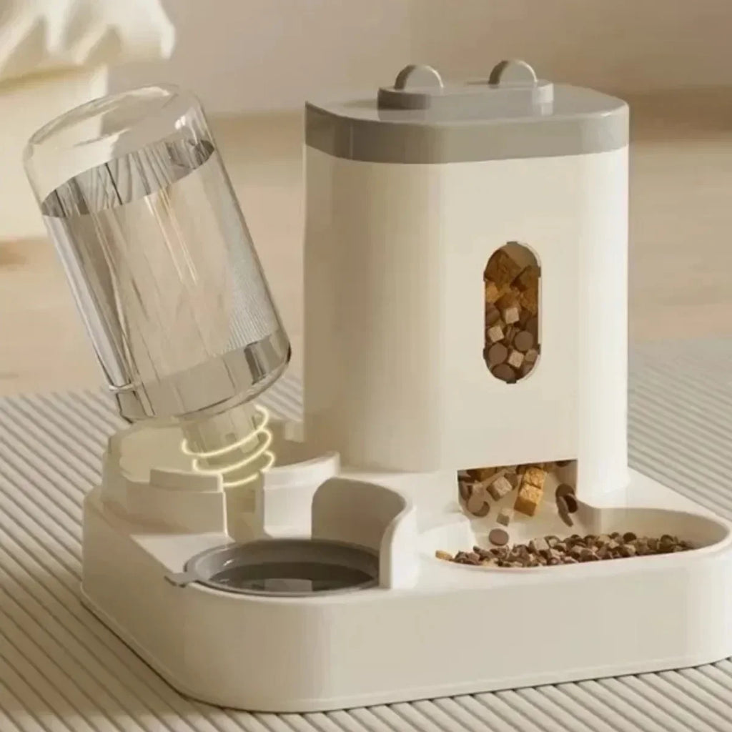 2-in-1 Pet Feeder & Water Dispenser for Cats and Dogs
