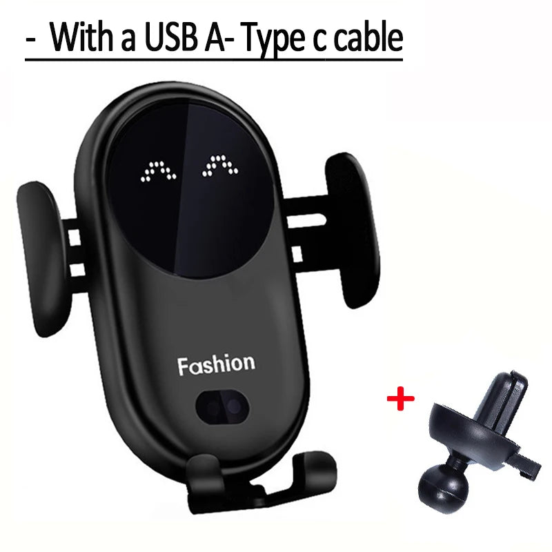 Smart Auto-Clamping Wireless Car Charger Mount