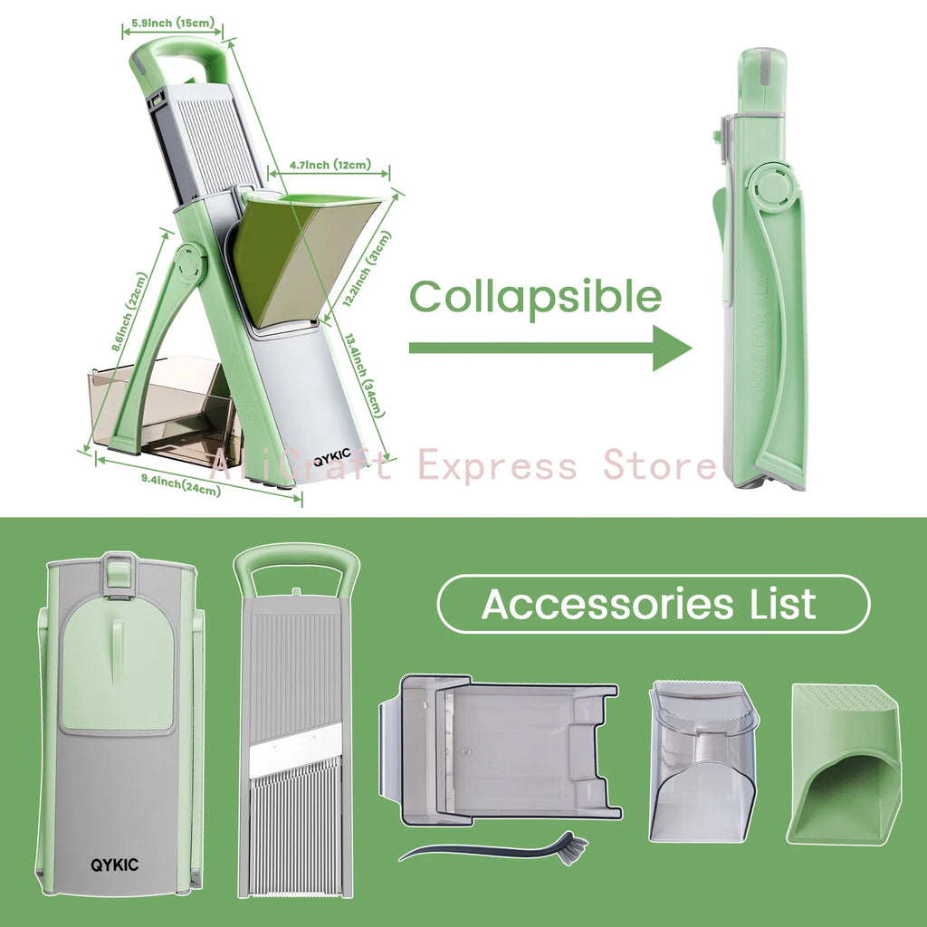 Vegetable Mandoline Slicer & Grater – Professional Kitchen Cutting Tool