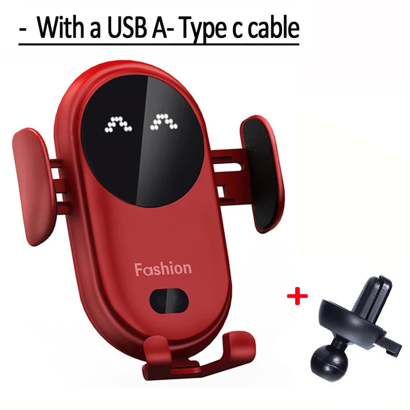 Smart Auto-Clamping Wireless Car Charger Mount