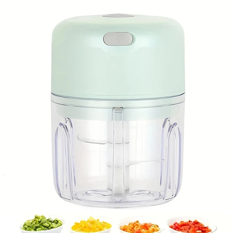 2026 250ml Mini Rechargeable Garlic Chopper Meat Grinder Durable and Sturdy Suitable for Crushing Garlic Chili Onions Minced Mea