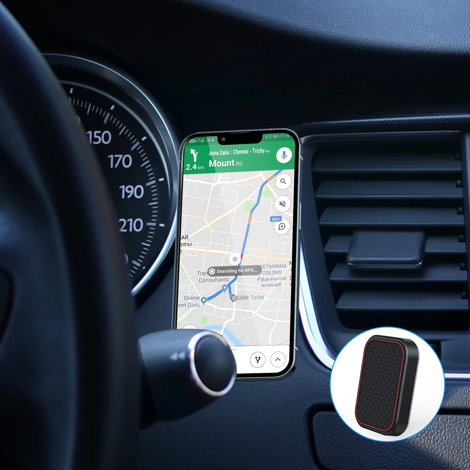Universal Magnetic Car Phone Holder – Strong Grip & 360° Rotation