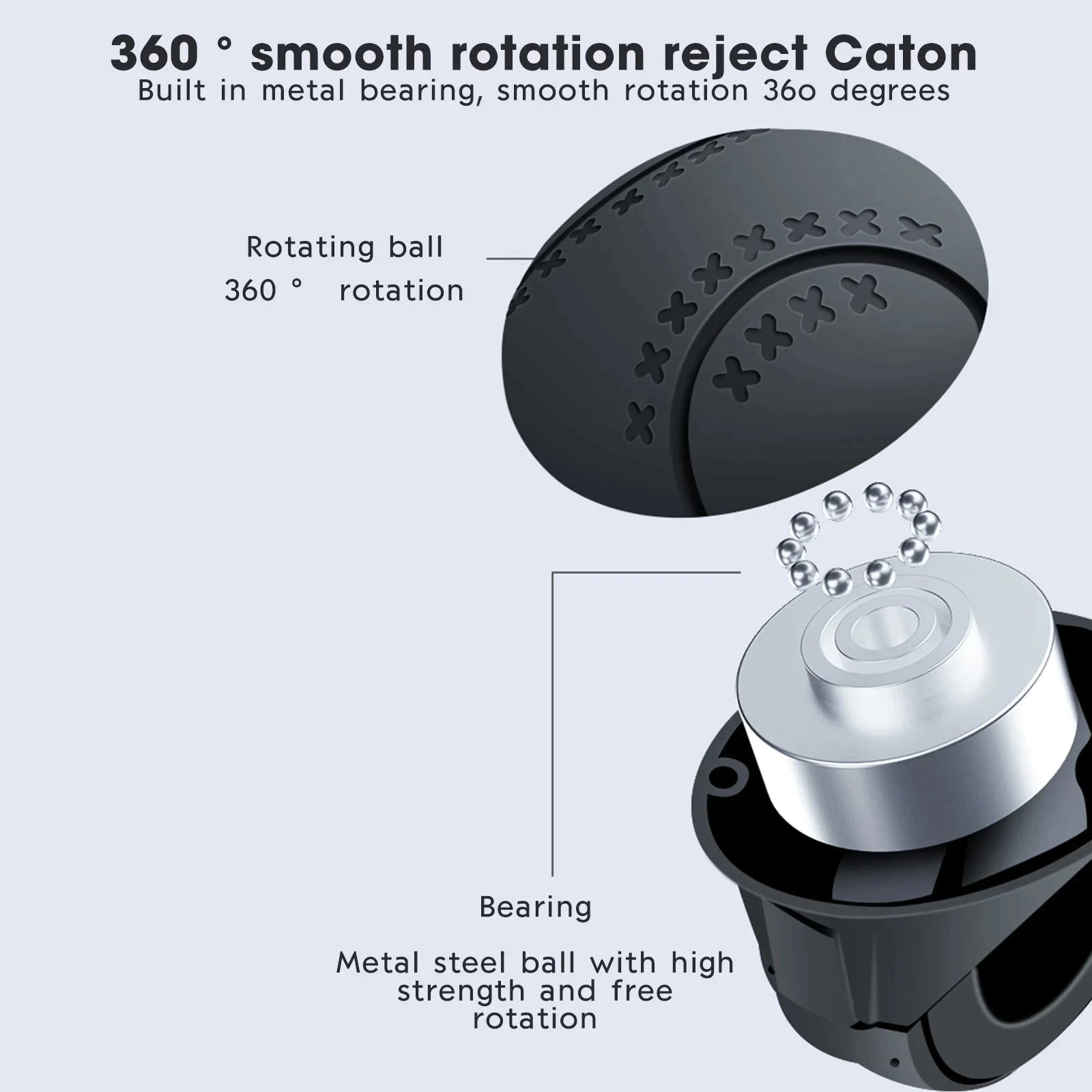 360° Steering Wheel Spinner Knob – Universal Car Steering Aid for Easy One-Hand Driving