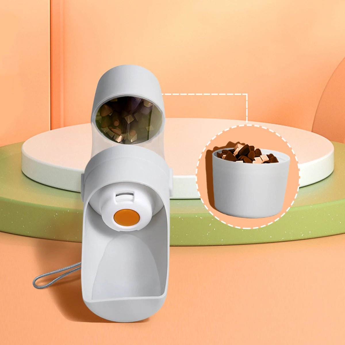 Portable Pet Travel Water Bottle & Food Dispenser