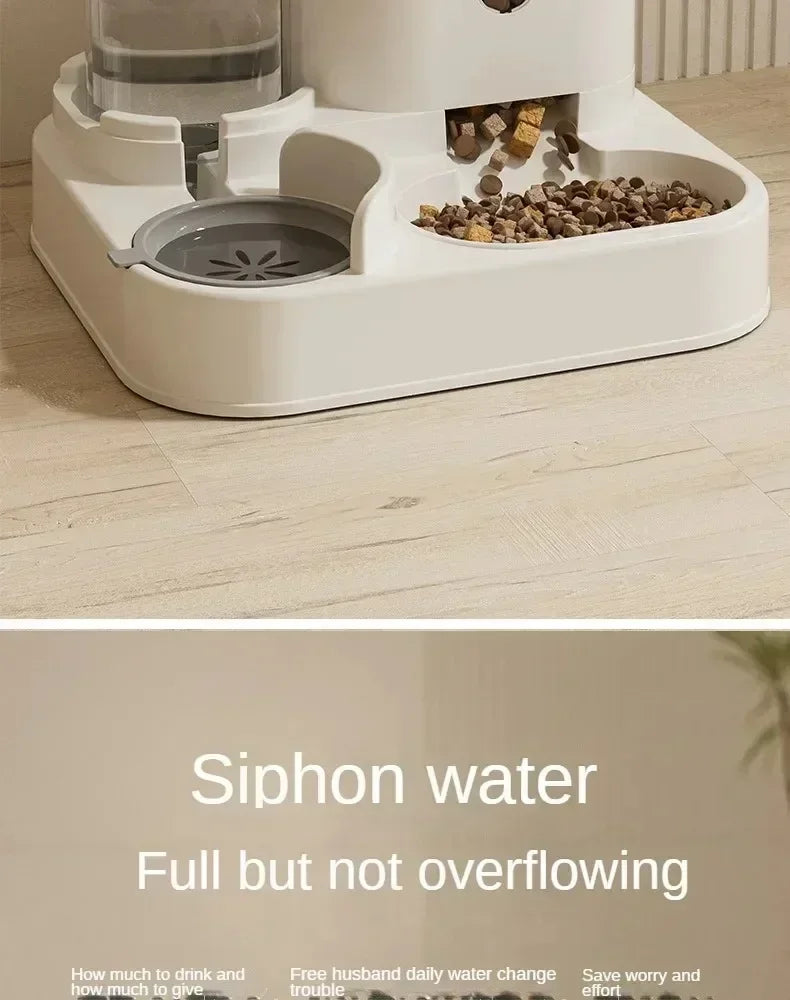 2-in-1 Pet Feeder & Water Dispenser for Cats and Dogs