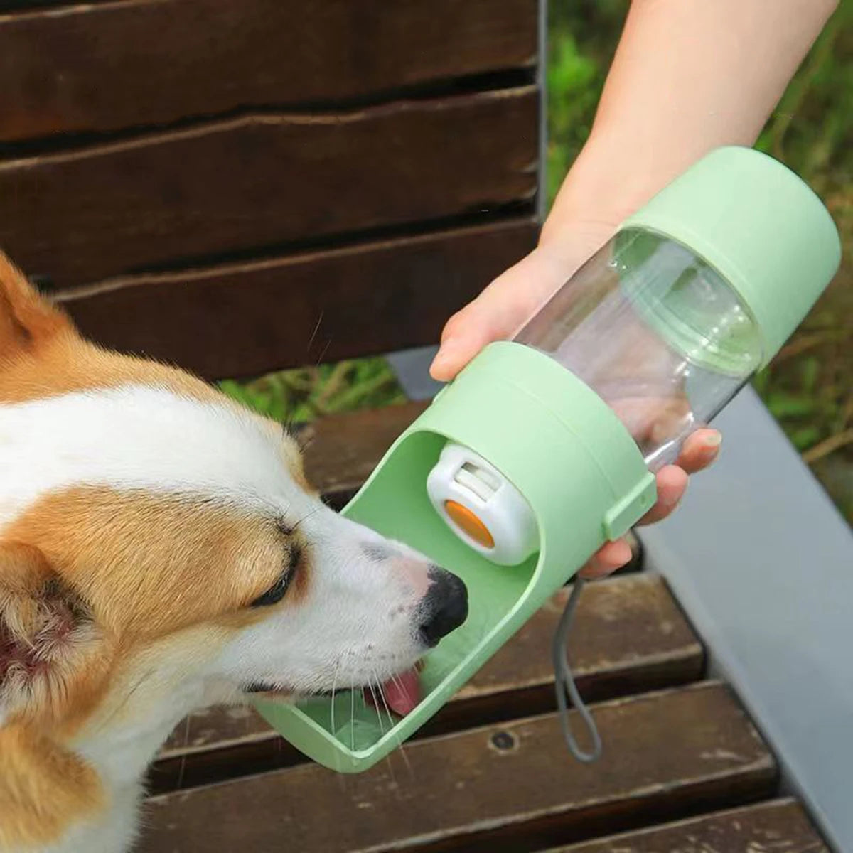 Portable Pet Travel Water Bottle & Food Dispenser