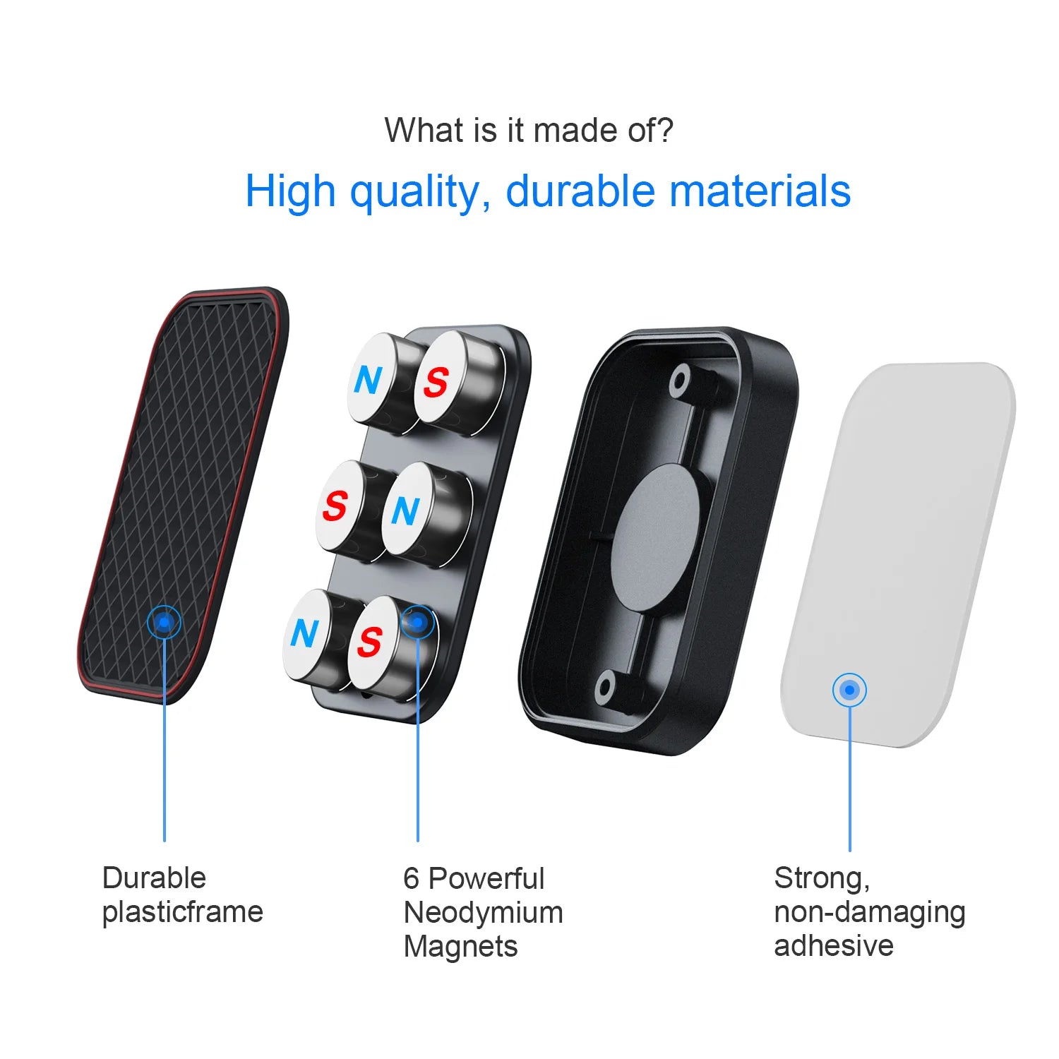 Universal Magnetic Car Phone Holder – Strong Grip & 360° Rotation