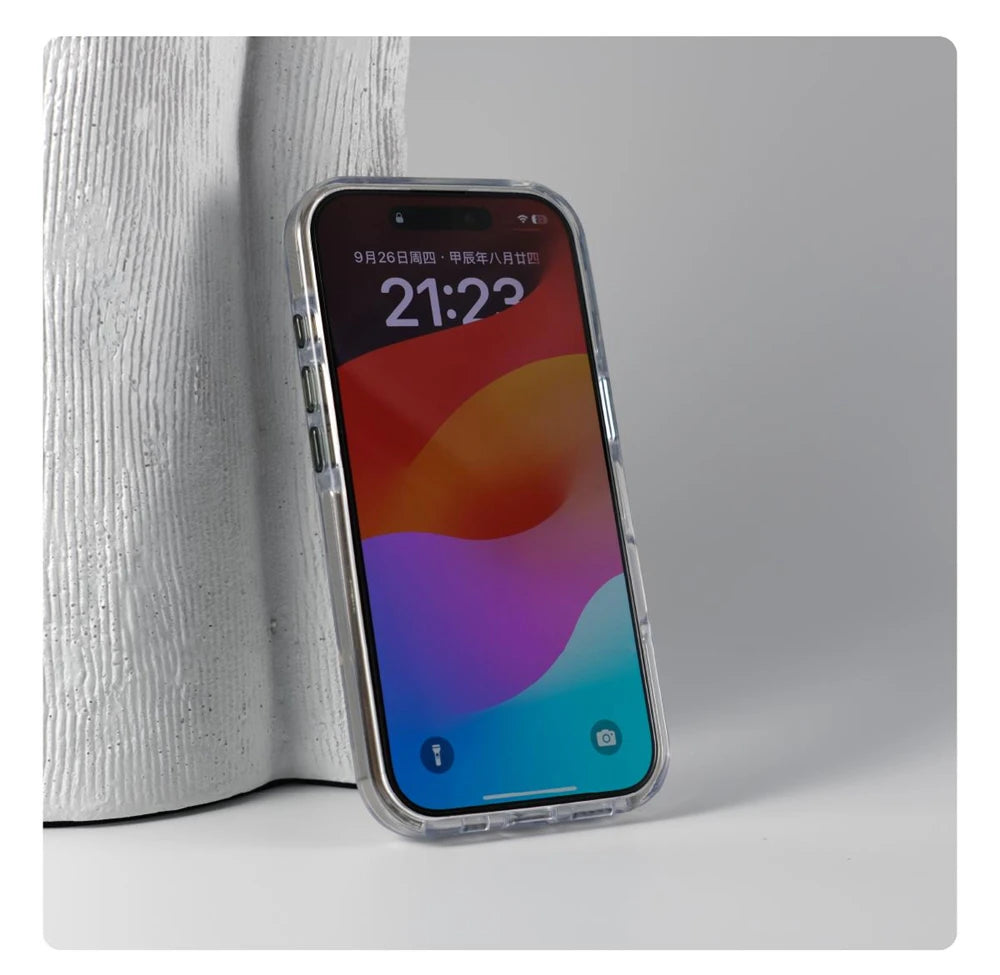 Luxury Magnetic Shockproof Clear Bumper Case for iPhone 17 Pro Max Air 16 15 14 13 12 Plus For Magsafe Lens Protect Stand Cover