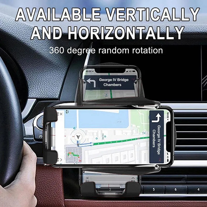 Smart Auto-Clamping Wireless Car Charger Mount