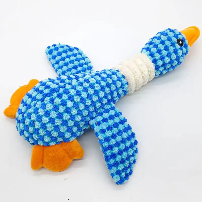 Cat & Dog Chew Squeak Toy – Interactive Plush Doll for Aggressive Chewers