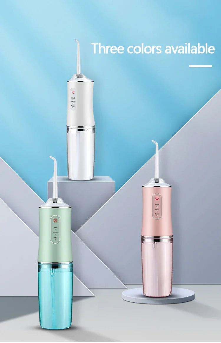 Oral Irrigator Dental Water Flosser – Rechargeable Portable Water Jet Teeth Cleaner