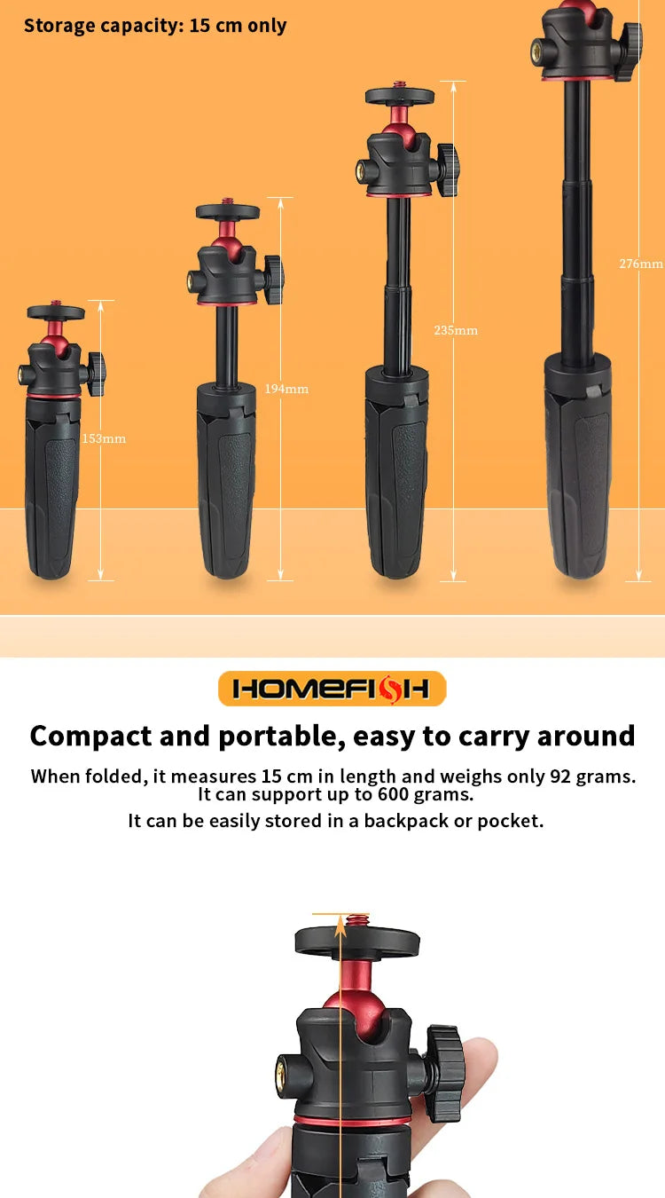 Portable Extendable Tripod & Selfie Stick for Smartphones and Cameras