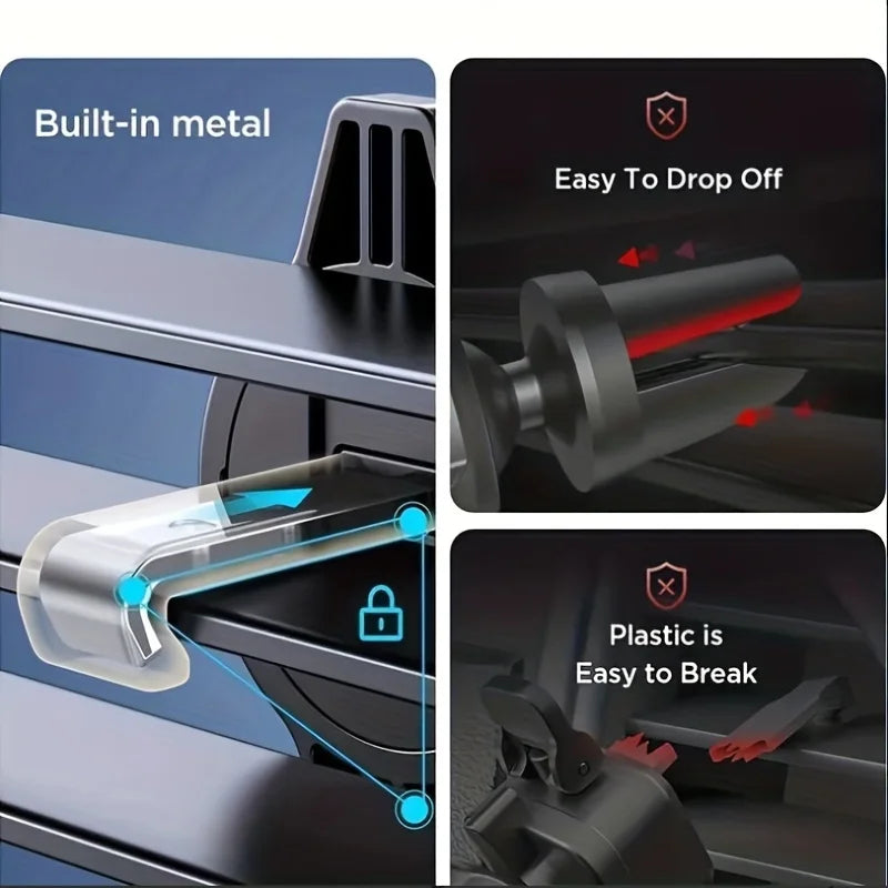 360° Gravity Car Phone Holder – Secure One-Hand Mount for Any Smartphone