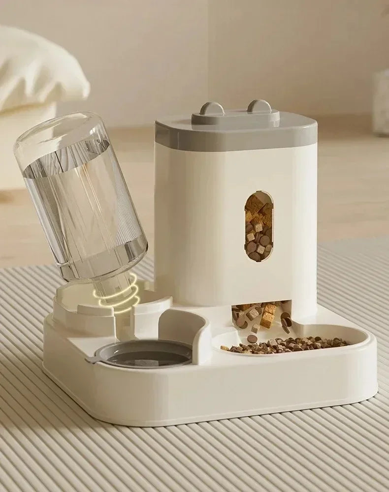 2-in-1 Pet Feeder & Water Dispenser for Cats and Dogs