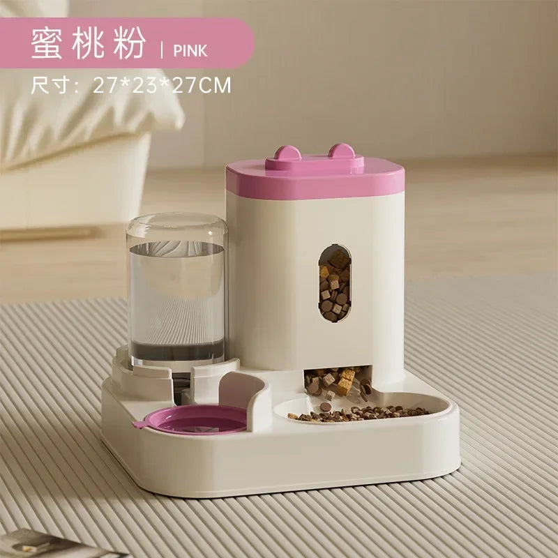 2-in-1 Pet Feeder & Water Dispenser for Cats and Dogs