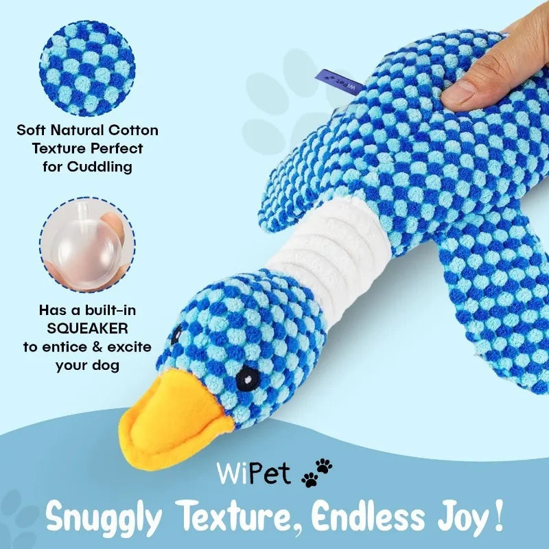 Cat & Dog Chew Squeak Toy – Interactive Plush Doll for Aggressive Chewers