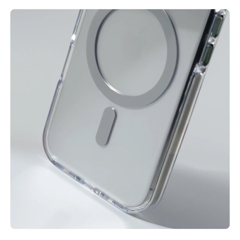 Luxury Magnetic Shockproof Clear Bumper Case for iPhone 17 Pro Max Air 16 15 14 13 12 Plus For Magsafe Lens Protect Stand Cover