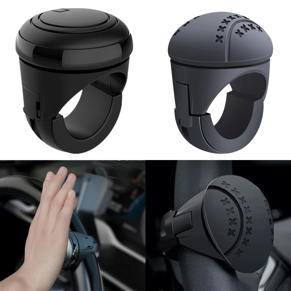 360° Steering Wheel Spinner Knob – Universal Car Steering Aid for Easy One-Hand Driving