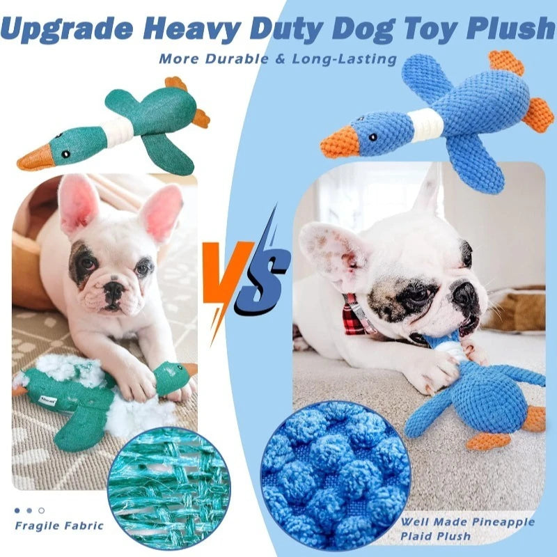 Cat & Dog Chew Squeak Toy – Interactive Plush Doll for Aggressive Chewers