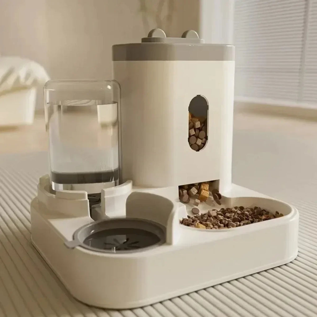 2-in-1 Pet Feeder & Water Dispenser for Cats and Dogs