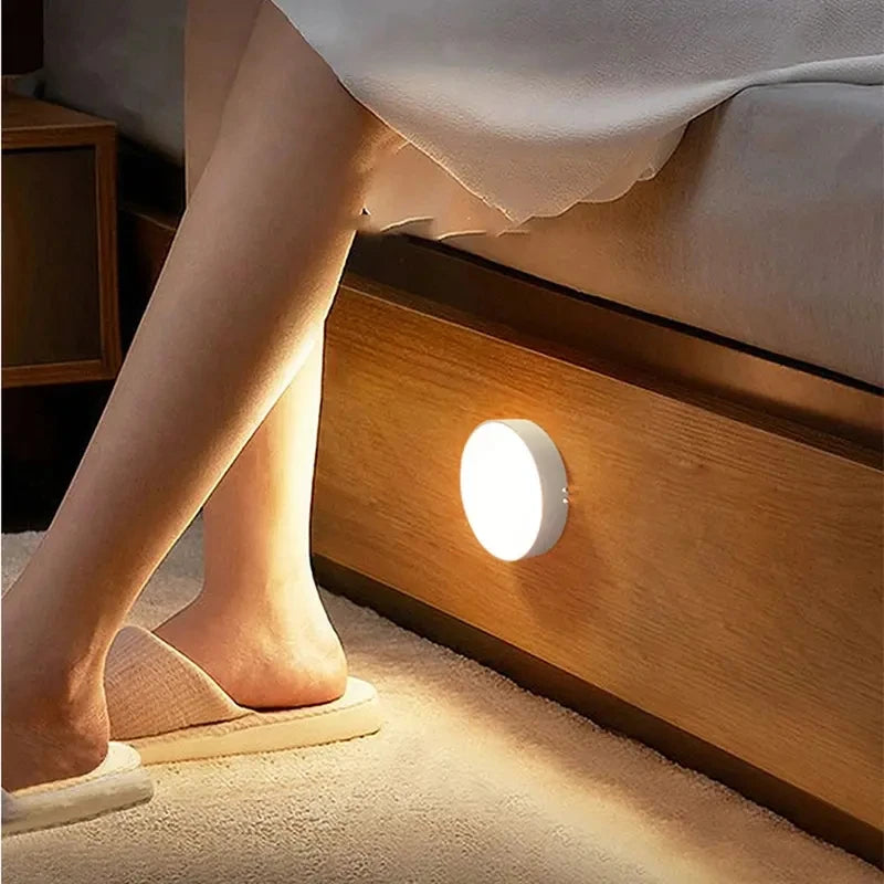 Motion Sensor Night Light – Wireless Rechargeable LED Lamp | Bedroom, Staircase & Closet