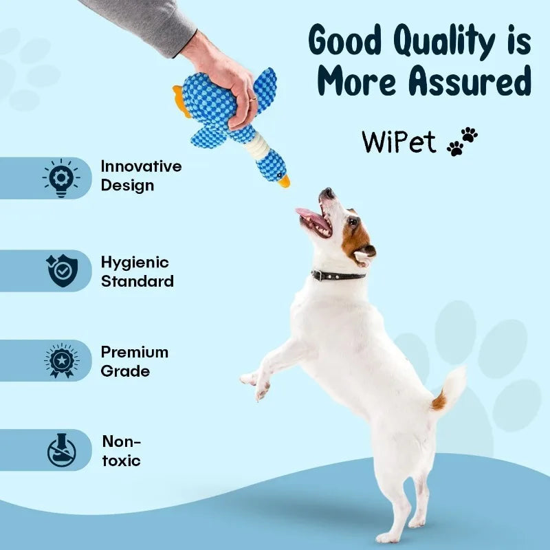 Cat & Dog Chew Squeak Toy – Interactive Plush Doll for Aggressive Chewers