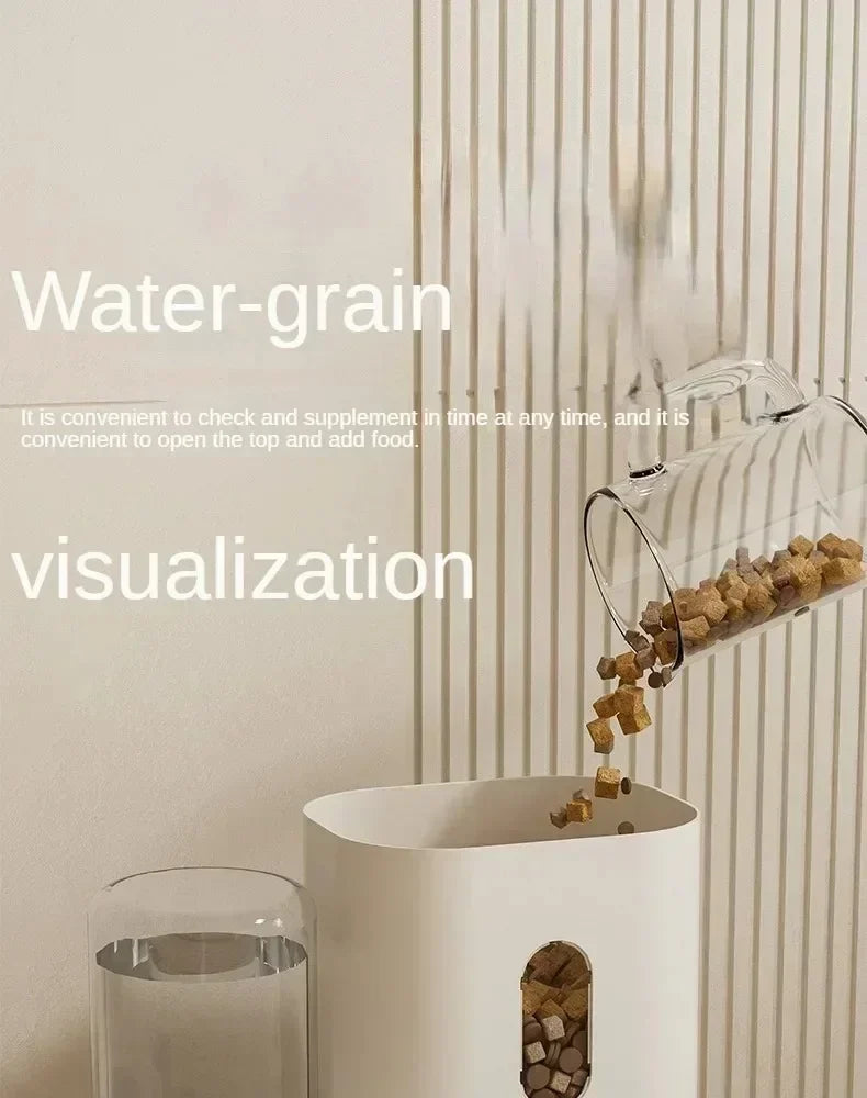 2-in-1 Pet Feeder & Water Dispenser for Cats and Dogs
