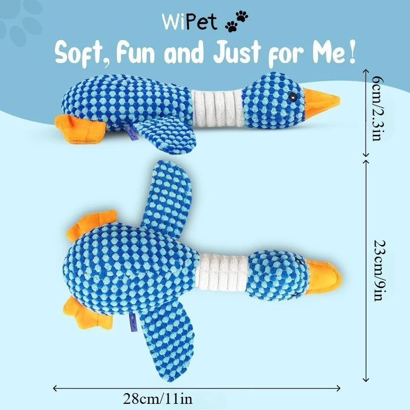 Cat & Dog Chew Squeak Toy – Interactive Plush Doll for Aggressive Chewers