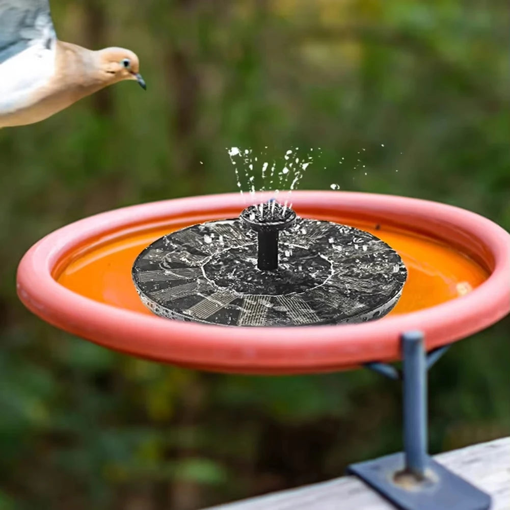 Solar Fountain Pump Floating Solar Panel Bird Baths Water Fountain  Outdoor Water Pool Pond Decor