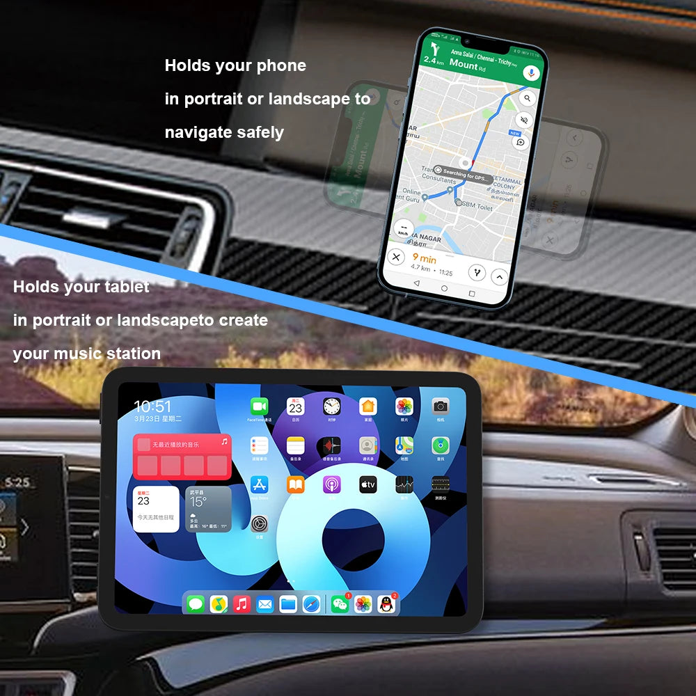 Universal Magnetic Car Phone Holder – Strong Grip & 360° Rotation