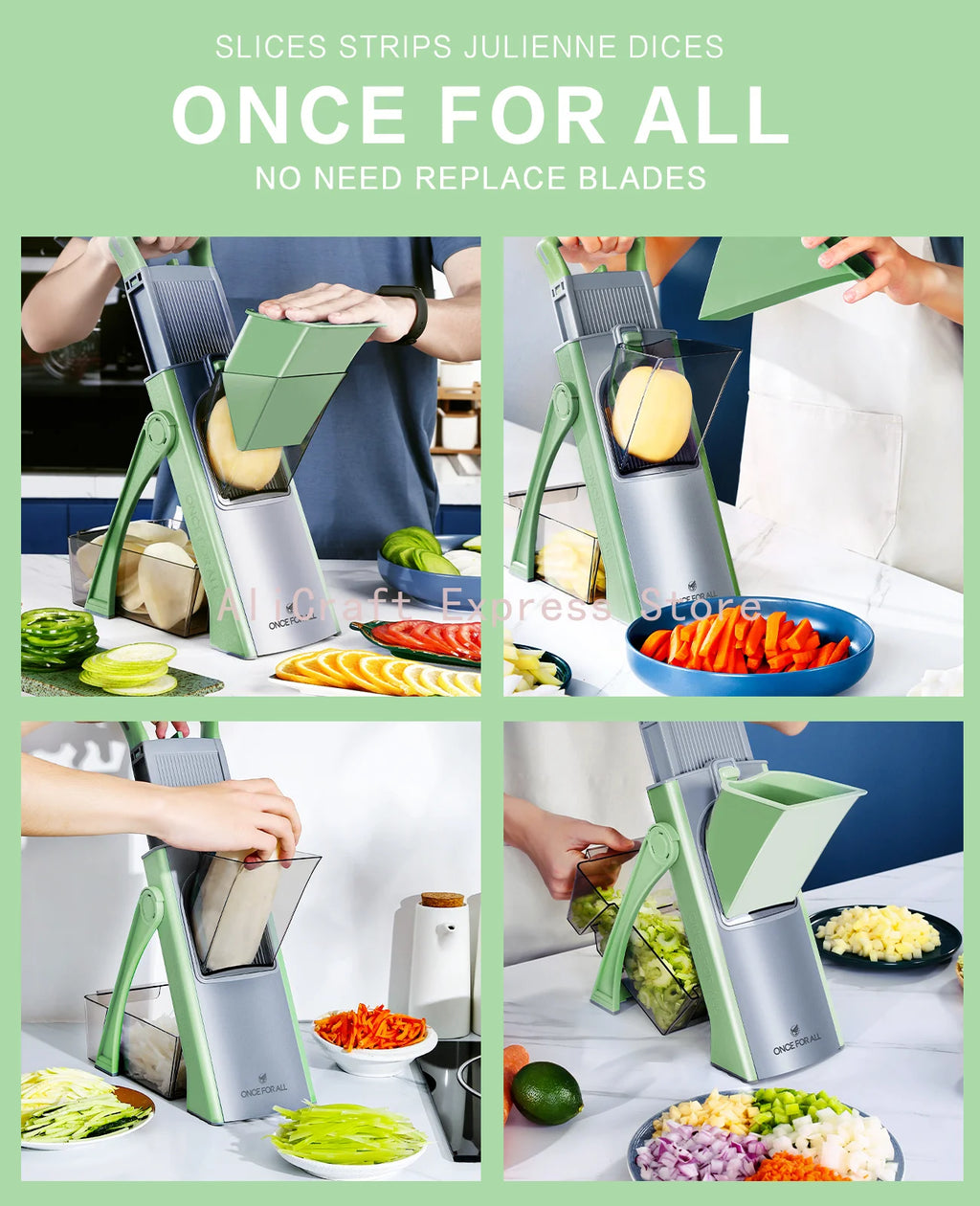 Vegetable Mandoline Slicer & Grater – Professional Kitchen Cutting Tool