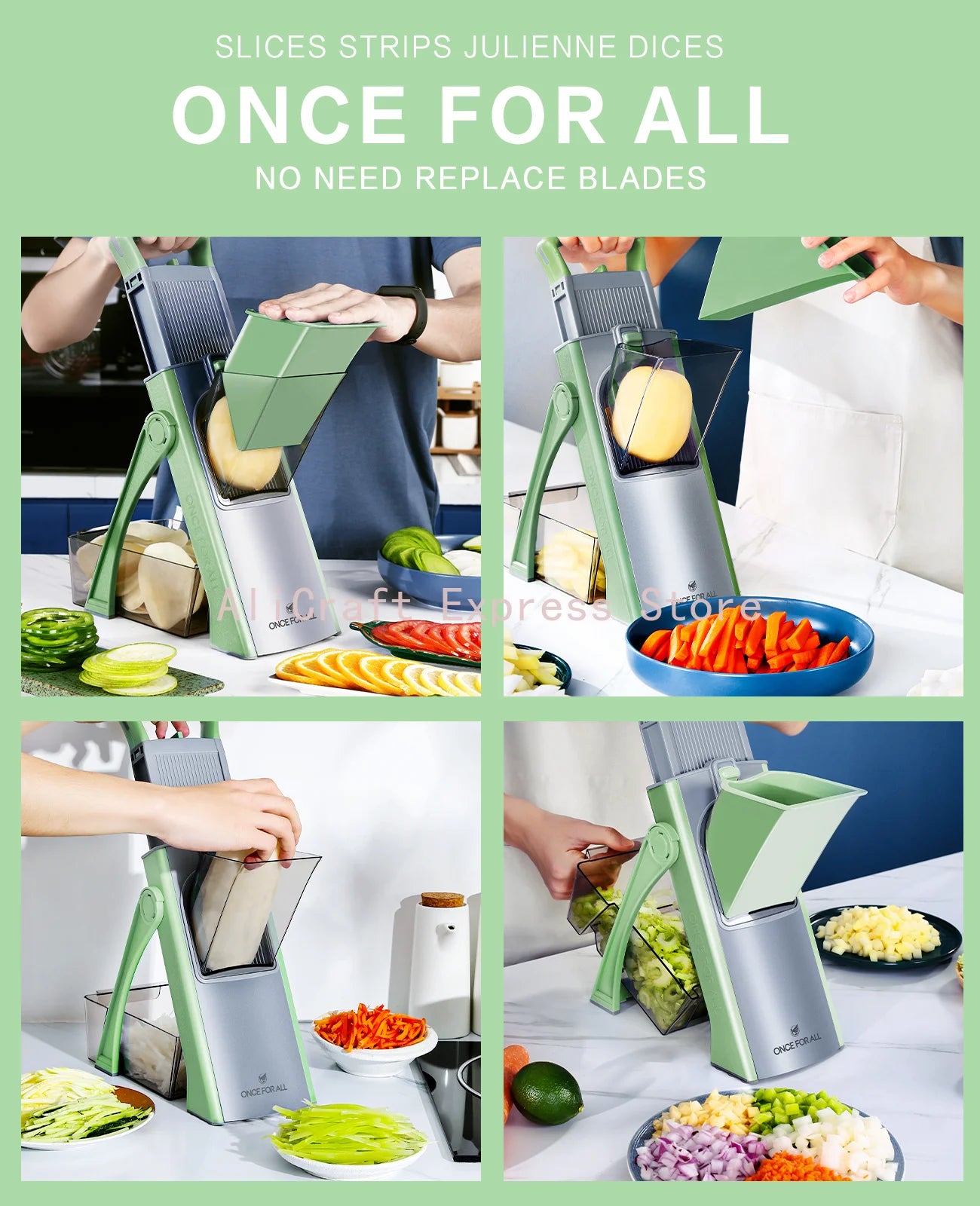 Vegetable Mandoline Slicer & Grater – Professional Kitchen Cutting Tool