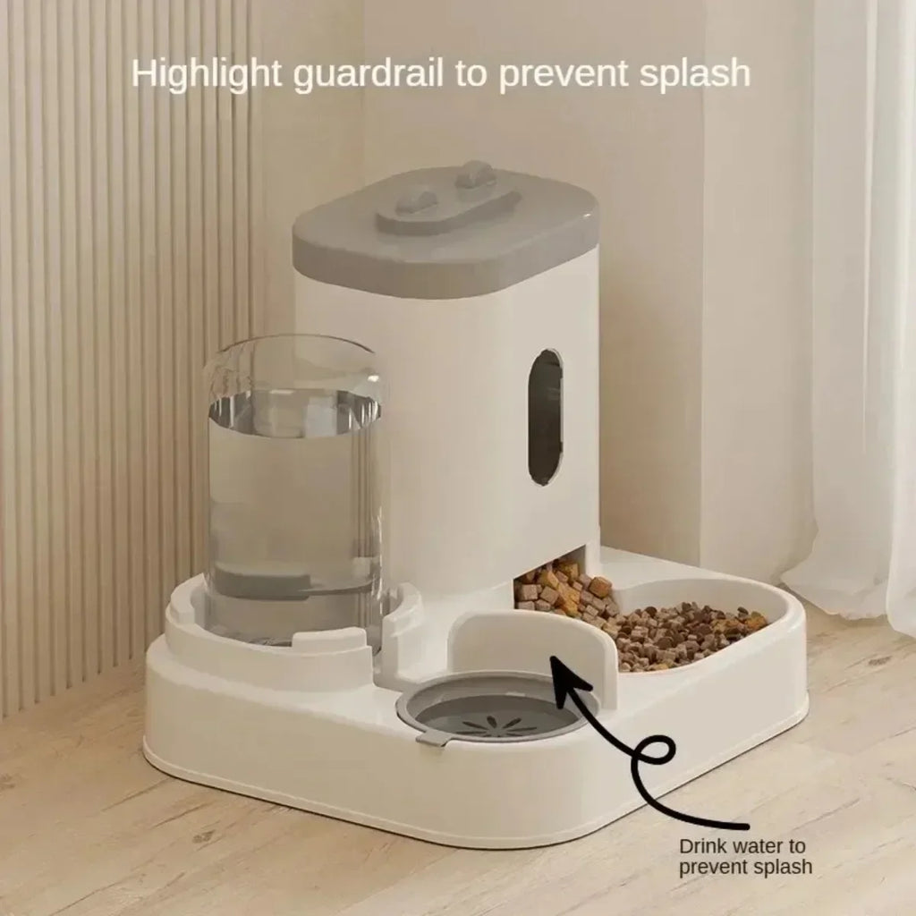 2-in-1 Pet Feeder & Water Dispenser for Cats and Dogs
