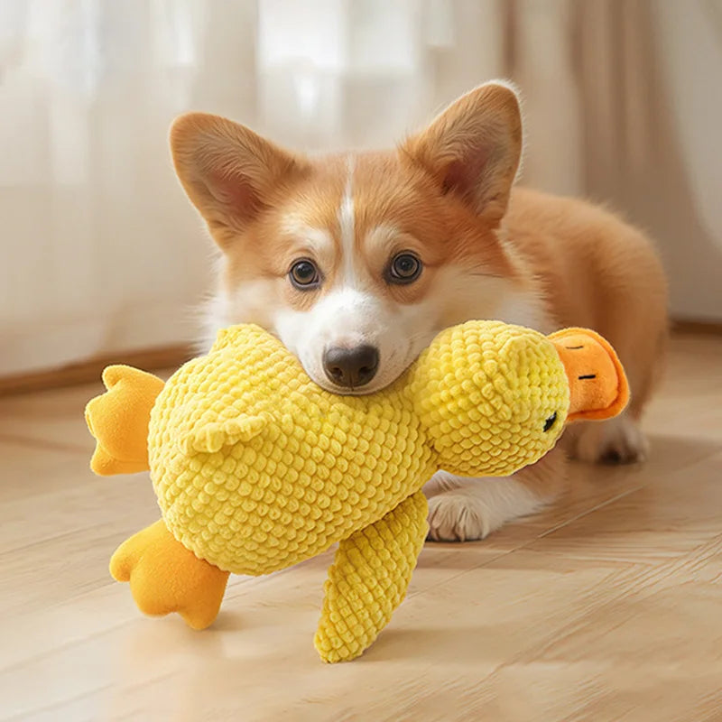 Cat & Dog Chew Squeak Toy – Interactive Plush Doll for Aggressive Chewers