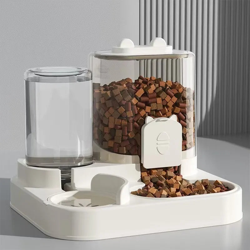 2-in-1 Pet Feeder & Water Dispenser for Cats and Dogs