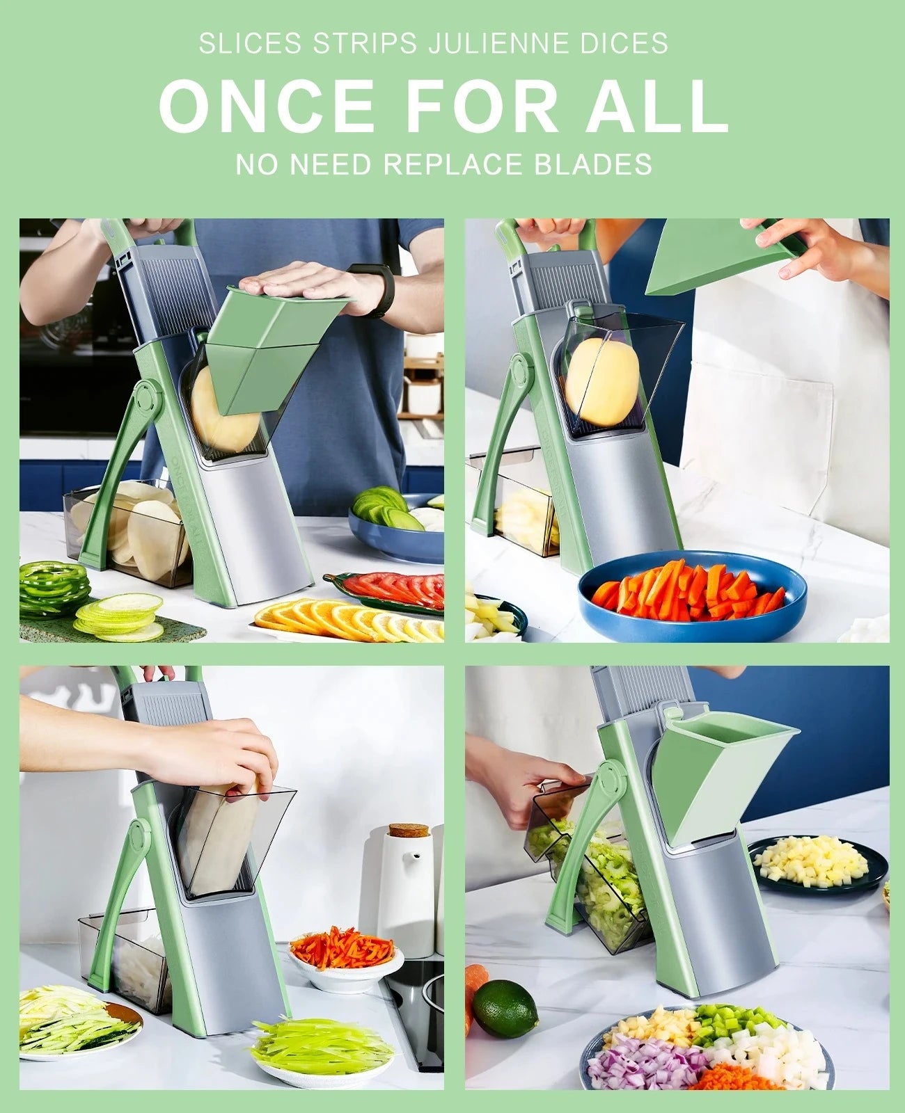 Vegetable Mandoline Slicer & Grater – Professional Kitchen Cutting Tool