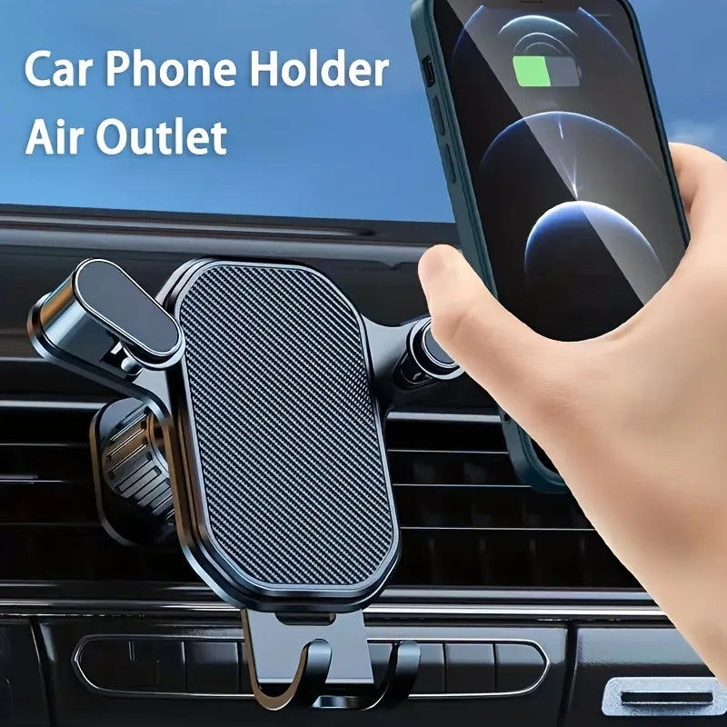 360° Gravity Car Phone Holder – Secure One-Hand Mount for Any Smartphone